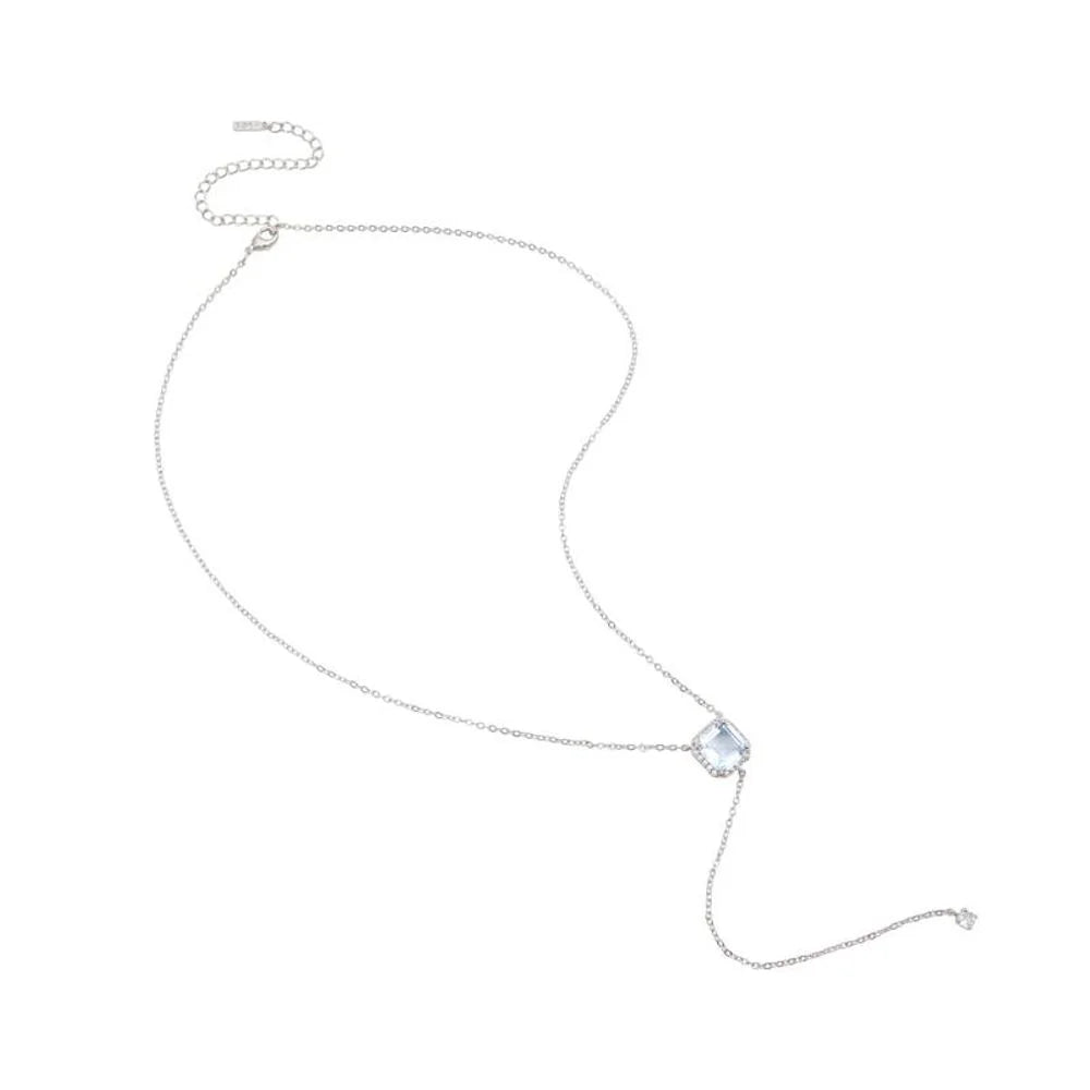 ALDO Light Blue Elastane Necklace - One Size