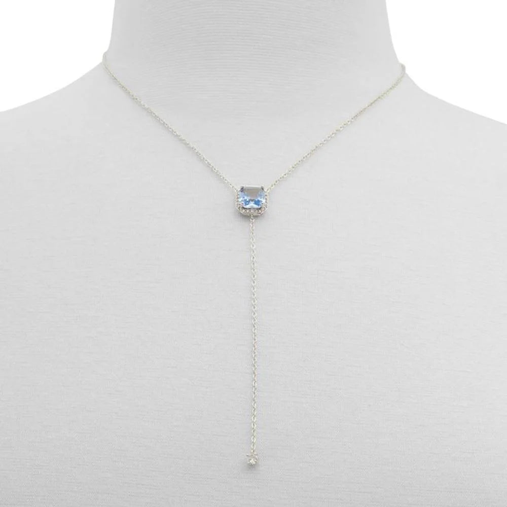 ALDO Light Blue Elastane Necklace - One Size