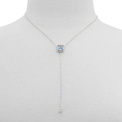 ALDO Light Blue Elastane Necklace - One Size
