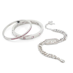 ALDO Silver Elastane Bracelet - One Size