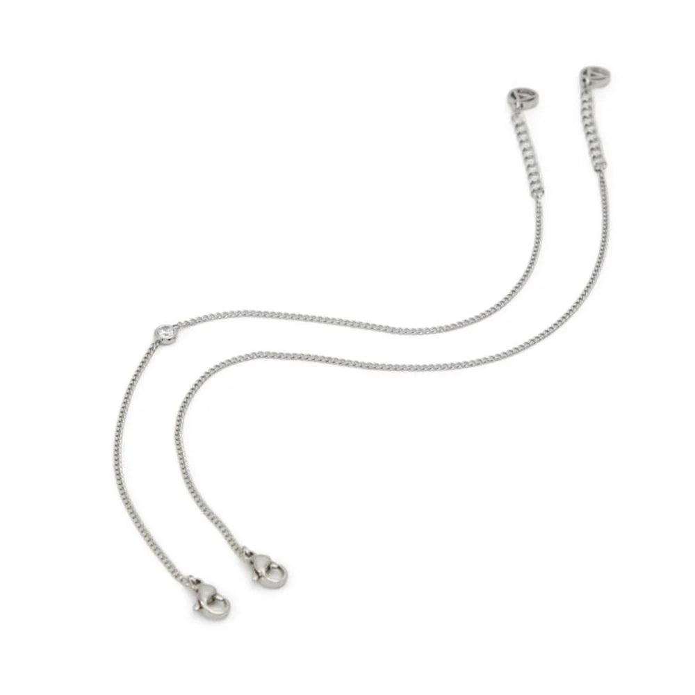 ALDO Silver Elastane Bracelet - One Size