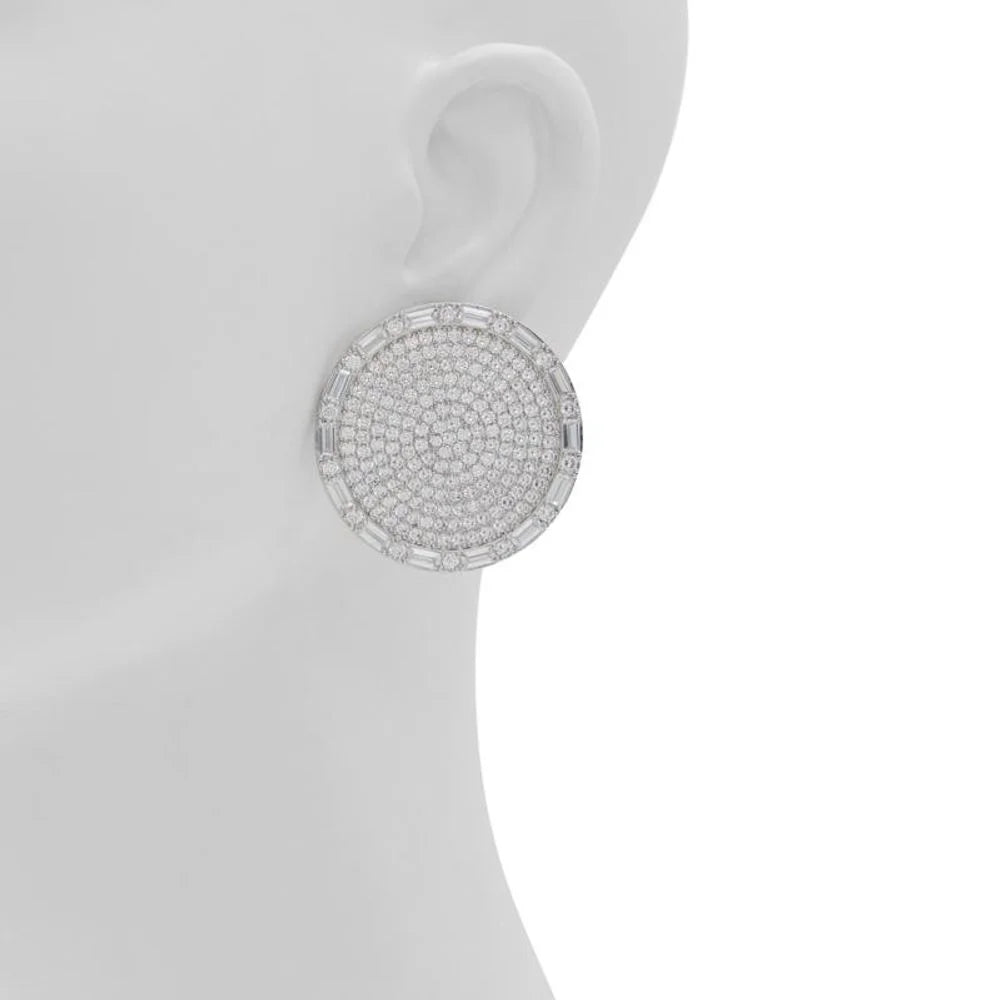 ALDO Silver Elastane Earrings - One Size