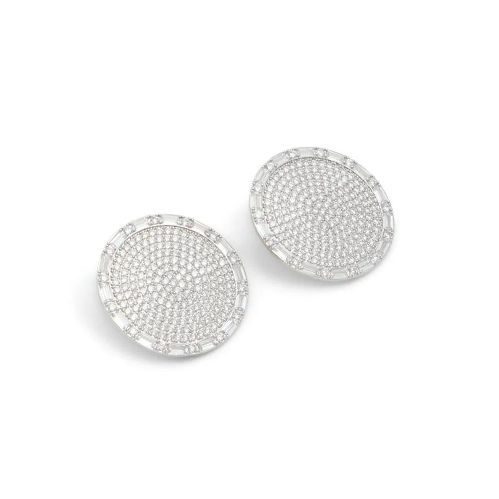ALDO Silver Elastane Earrings - One Size