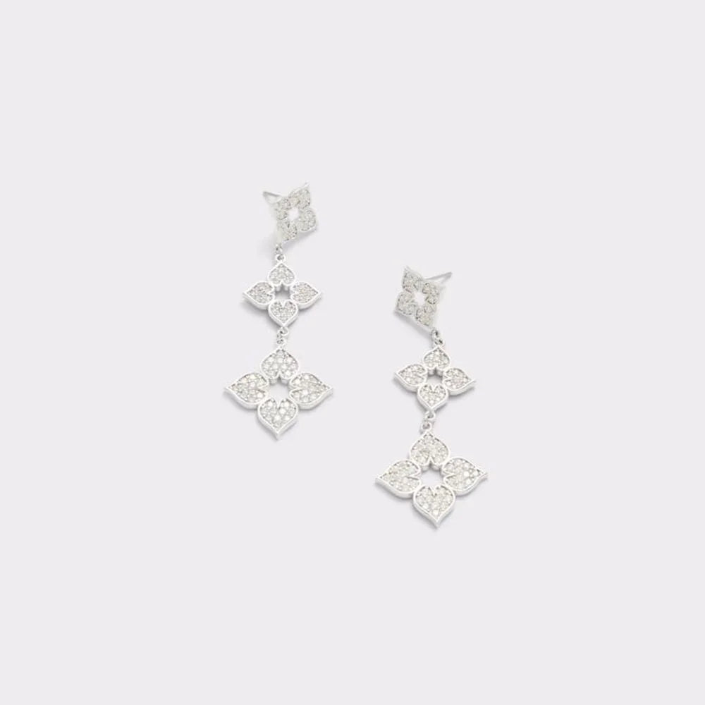 ALDO Silver Elastane Earrings - One Size