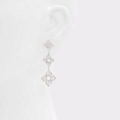 ALDO Silver Elastane Earrings - One Size
