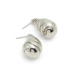 ALDO Silver Elastane Earrings - One Size