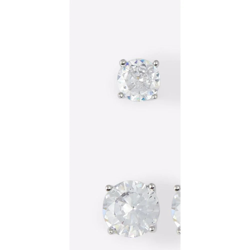 ALDO Silver Elastane Earrings - One Size