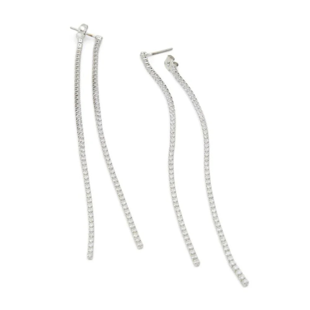 ALDO Silver Elastane Earrings - One Size