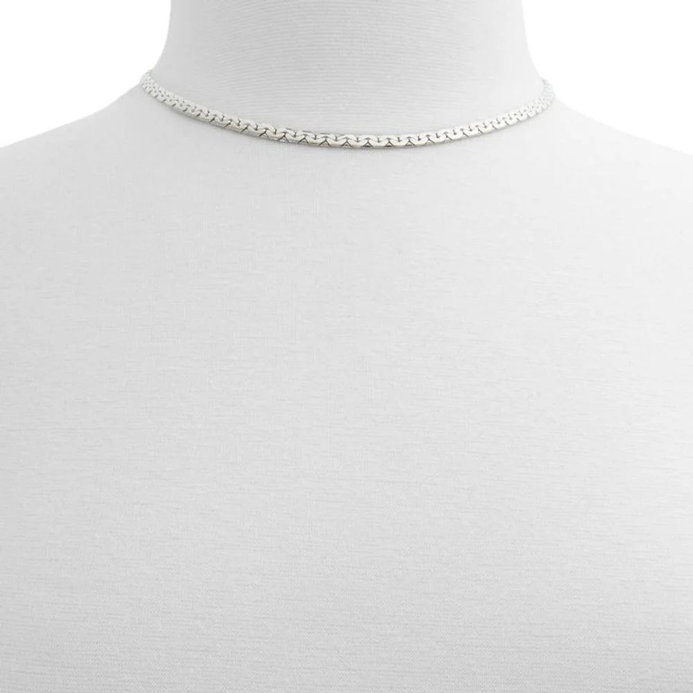 ALDO Silver Elastane Necklace - One Size