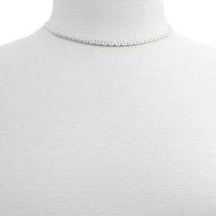ALDO Silver Elastane Necklace - One Size