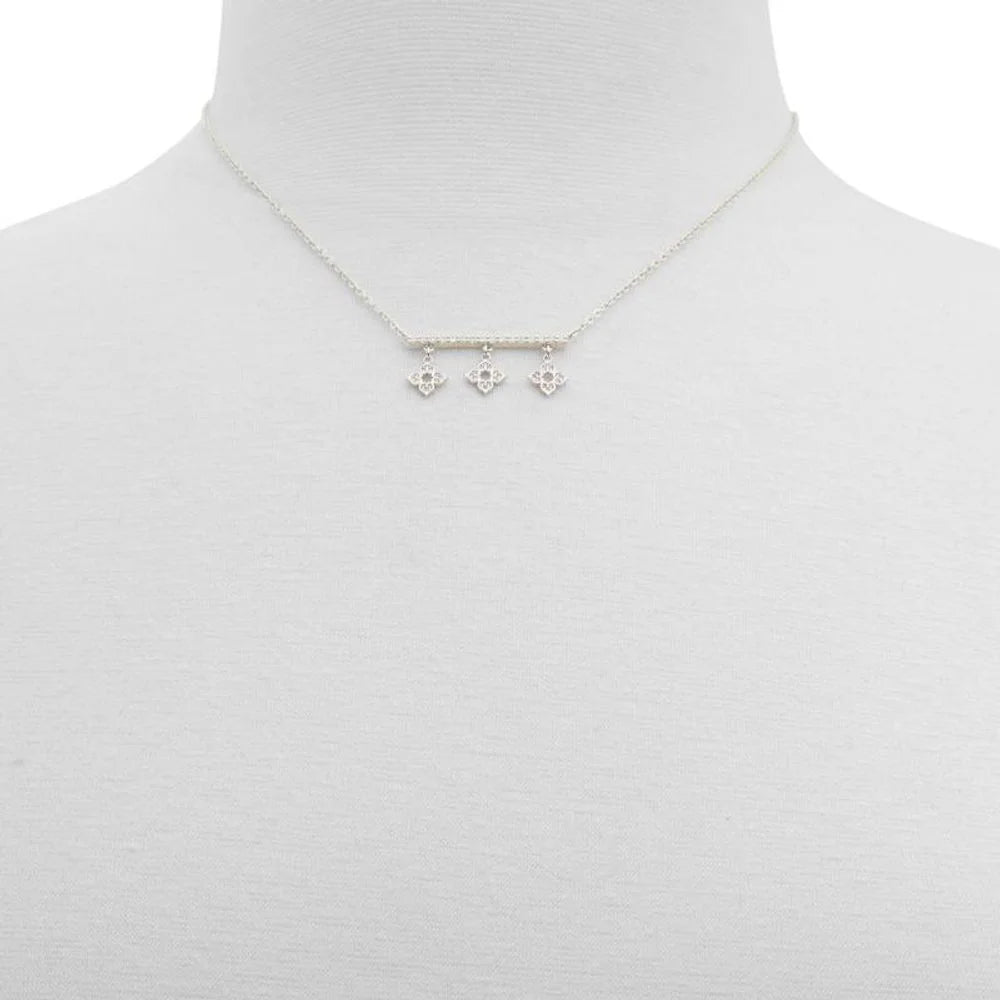 ALDO Silver Elastane Necklace - One Size