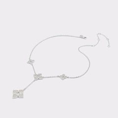 ALDO Silver Elastane Necklace - One Size