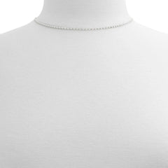 ALDO Silver Elastane Necklace - One Size