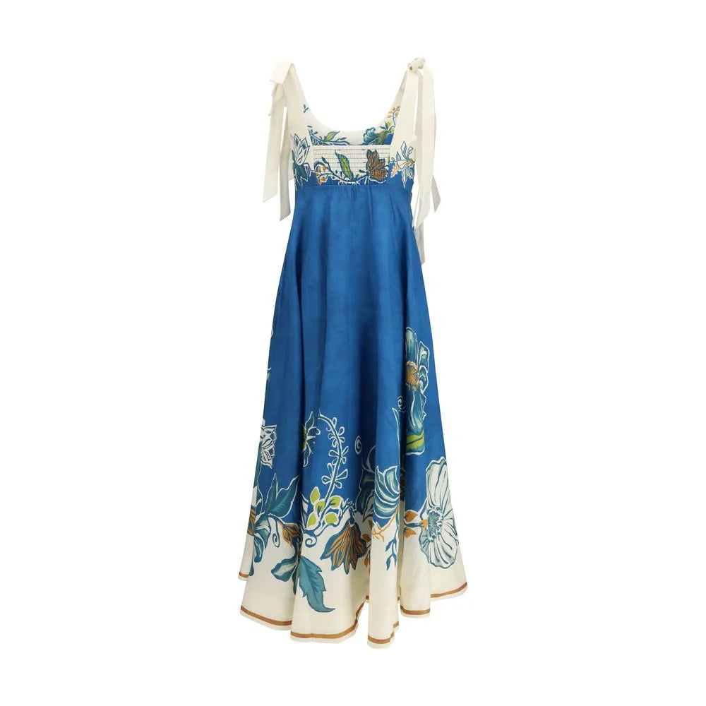 Alemais Blue Linen Casual Dress - 12
