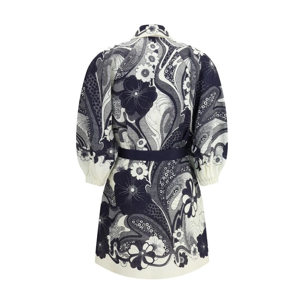 Alemais Multicolor Linen Casual Dress - 12 - Dresses