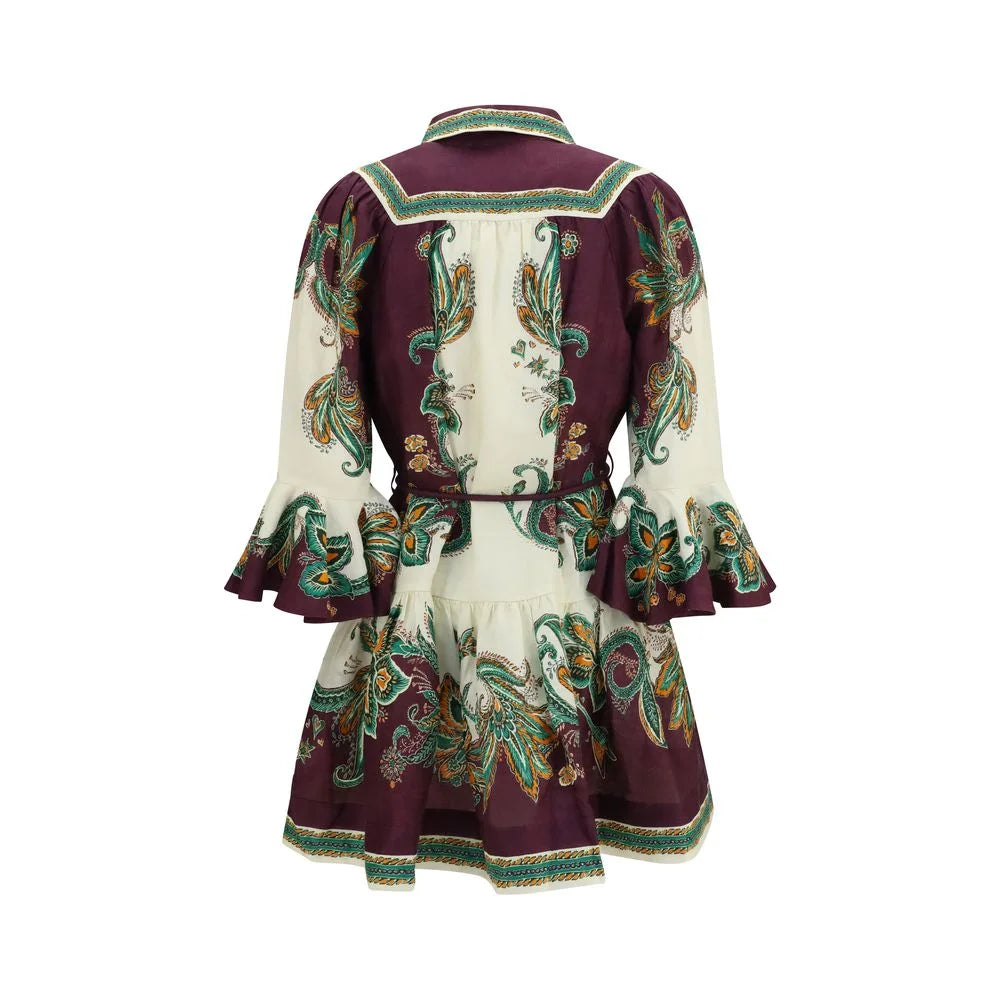 Alemais Multicolor Linen Casual Dress