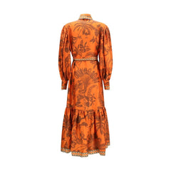 Alemais Orange Silk Casual Dress - 10