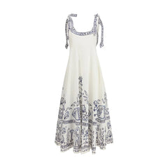 Alemais White Linen Casual Dress - 10