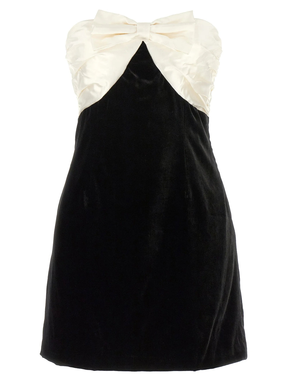 Alessandra Rich Bicolor Silk Short Dress - IT40