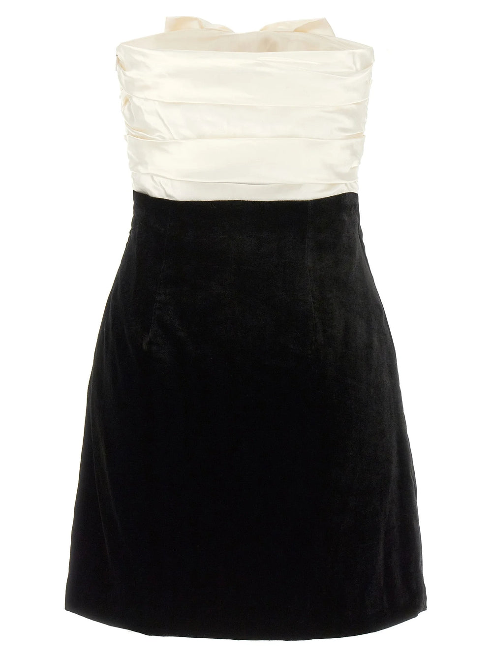 Alessandra Rich Bicolor Silk Short Dress - IT40