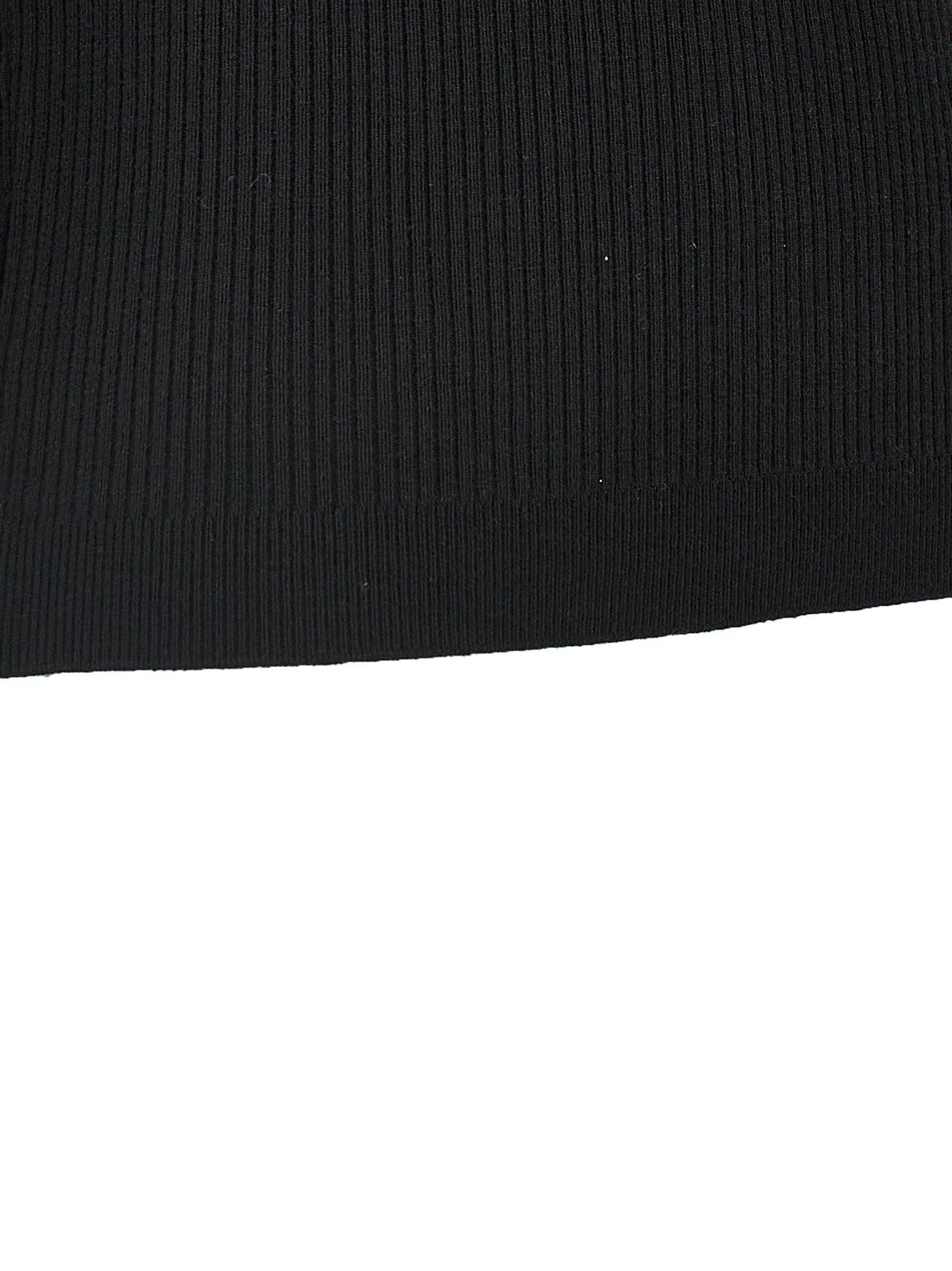 Alessandra Rich Black Wool T-Shirt - IT40