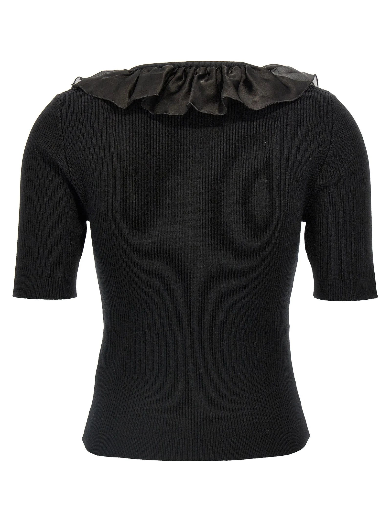Alessandra Rich Black Wool T-Shirt - IT40