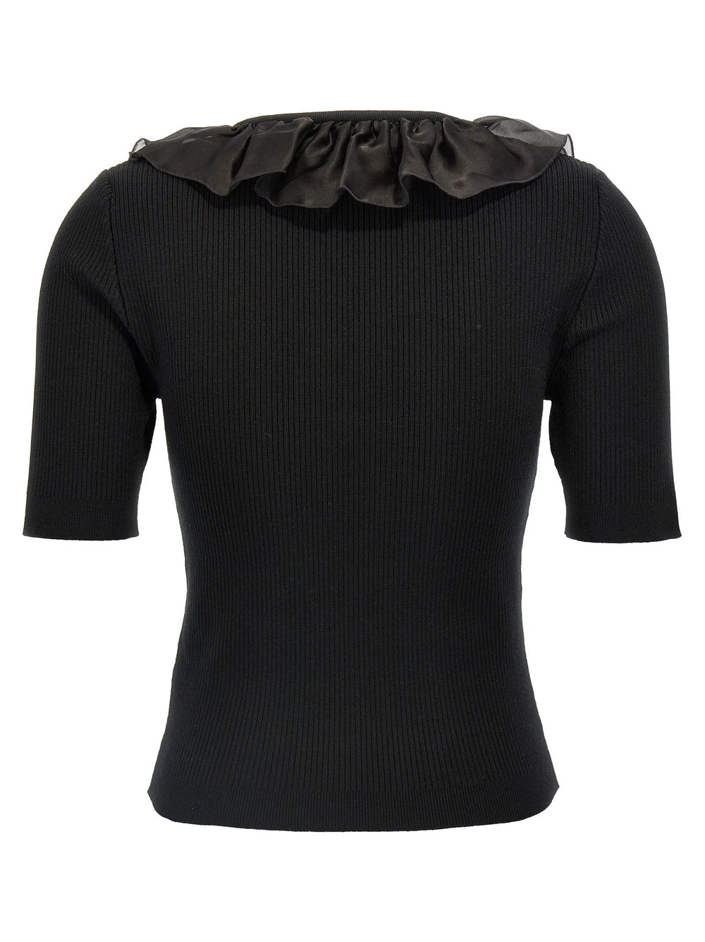 Alessandra Rich Black Wool T-Shirt - IT40