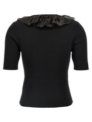 Alessandra Rich Black Wool T-Shirt - IT40