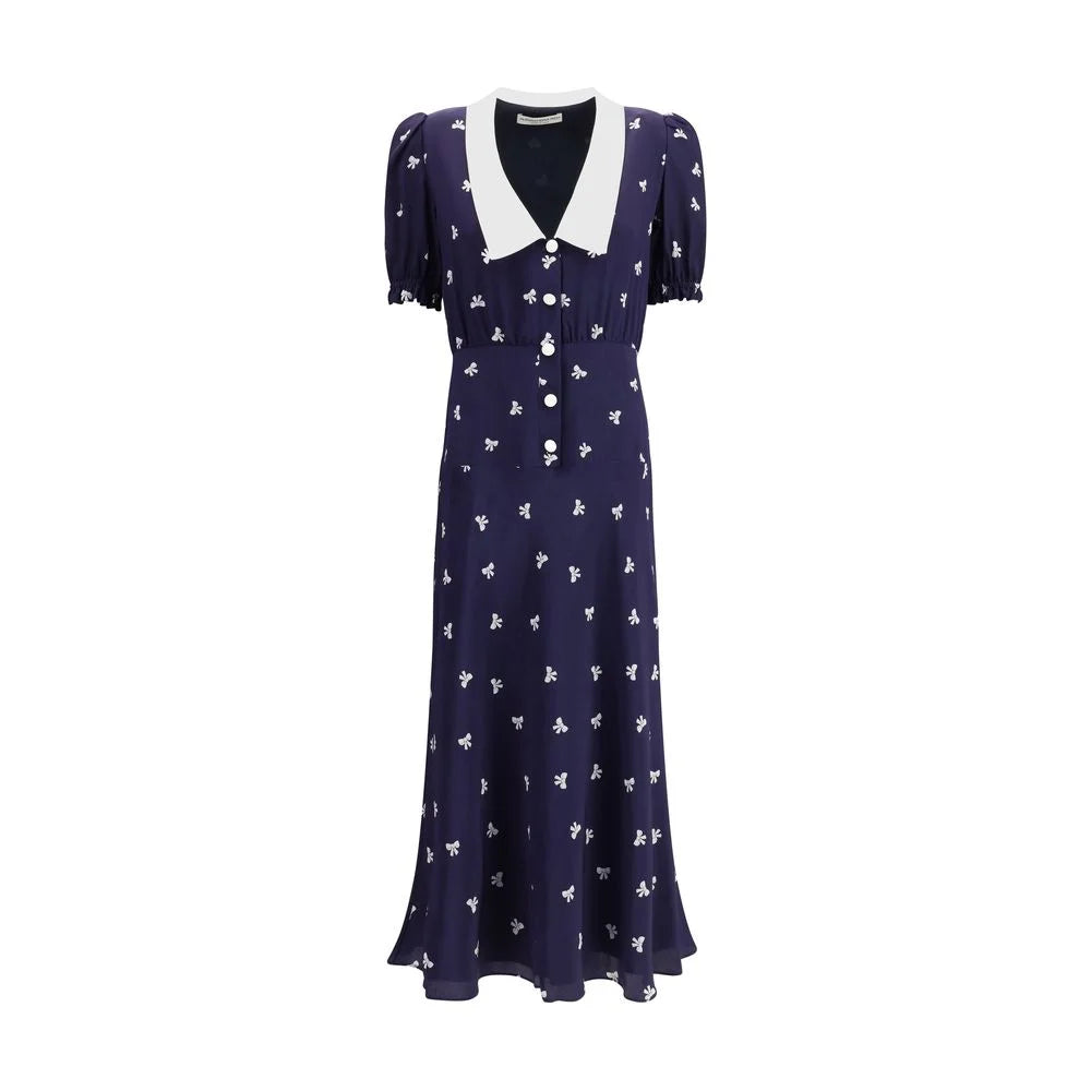 Alessandra Rich Blue Silk Casual Dress - IT40 | M