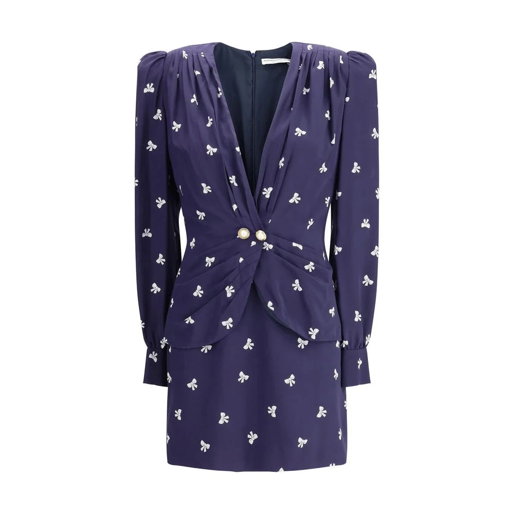 Alessandra Rich Bow patterned short Dress - IT40 | M