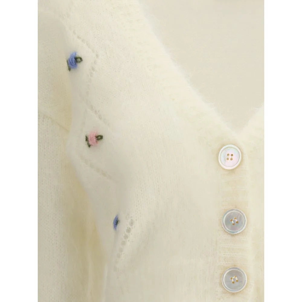 Alessandra Rich Mohair Cardigan with embroidery - IT40 | M