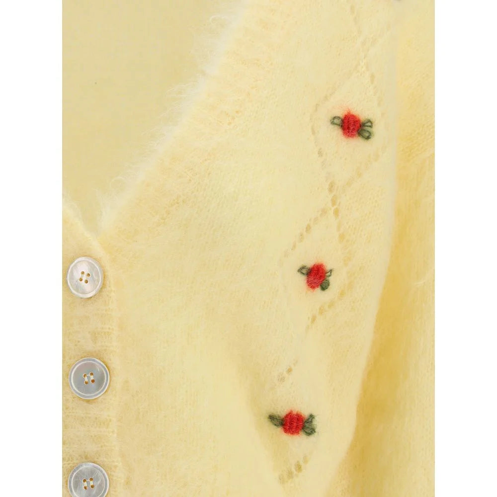Alessandra Rich Mohair Cardigan with embroidery - IT40 | M