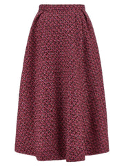 Alessandra Rich Multicolor Polyamide Midi Skirt - IT38
