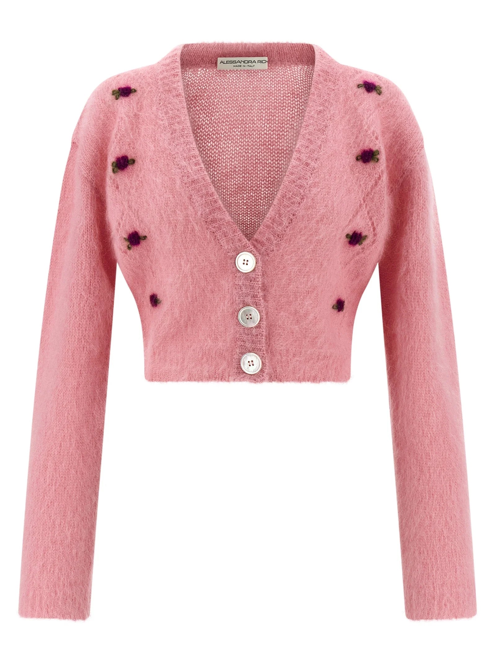 Alessandra Rich Multicolor Wool Cardigan - IT40