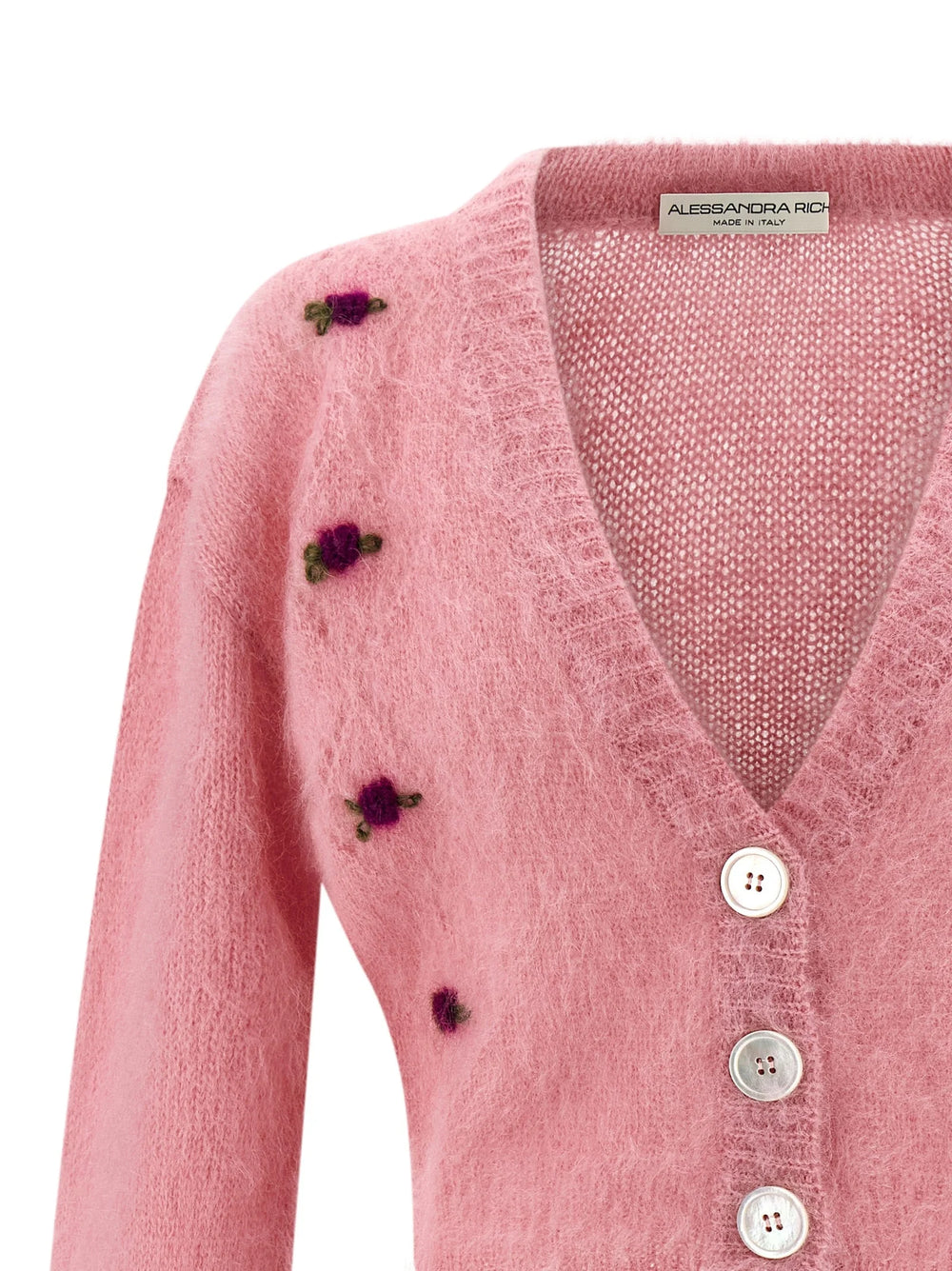 Alessandra Rich Multicolor Wool Cardigan - IT40