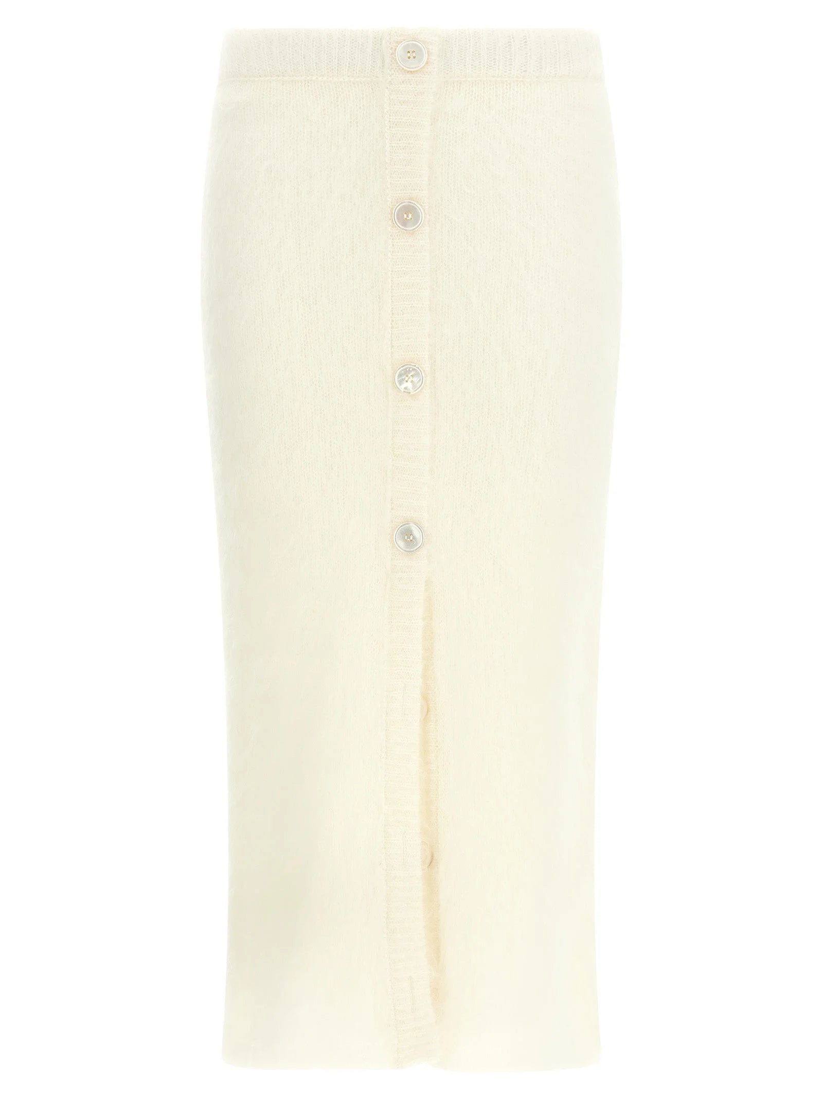 Alessandra Rich White Other Fibres Midi Skirt - IT40