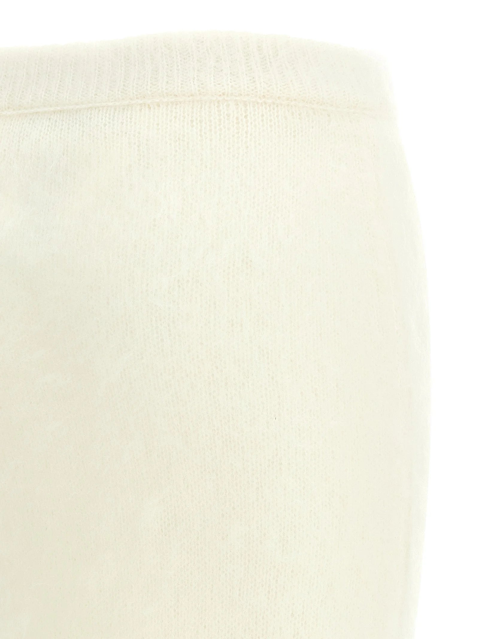 Alessandra Rich White Other Fibres Midi Skirt - IT40