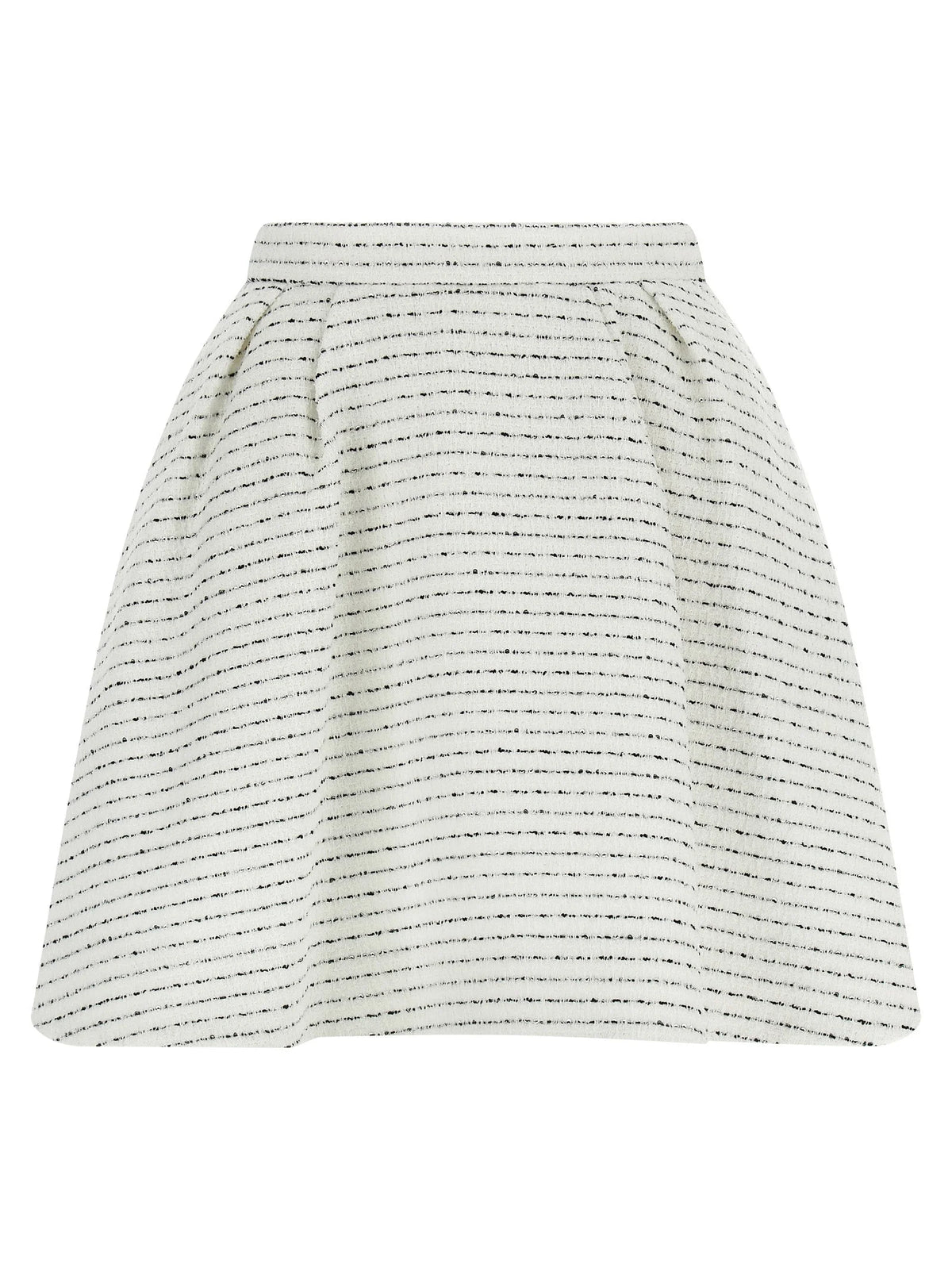 Alessandra Rich White Polyamide Long Skirt