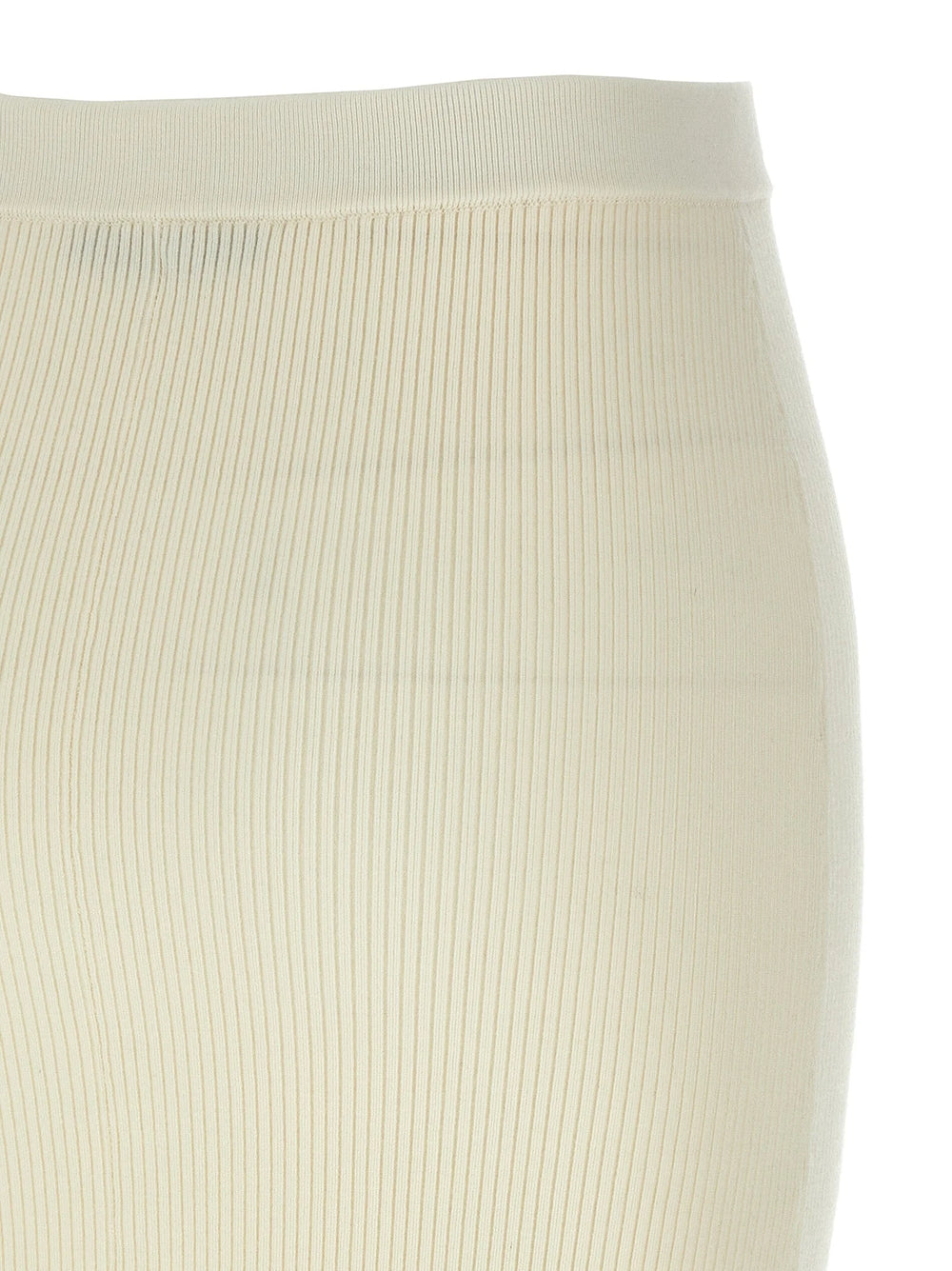 Alessandra Rich White Wool Midi Skirt - IT42