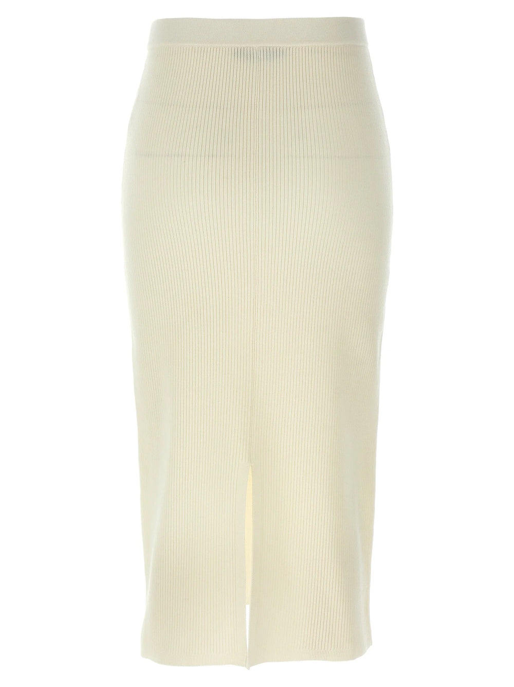 Alessandra Rich White Wool Midi Skirt - IT42