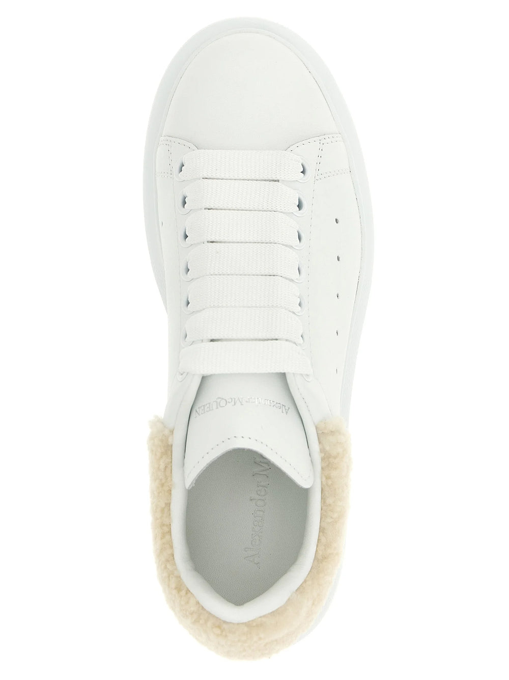 Alexander McQueen Beige Calfskin Chunky Sneakers
