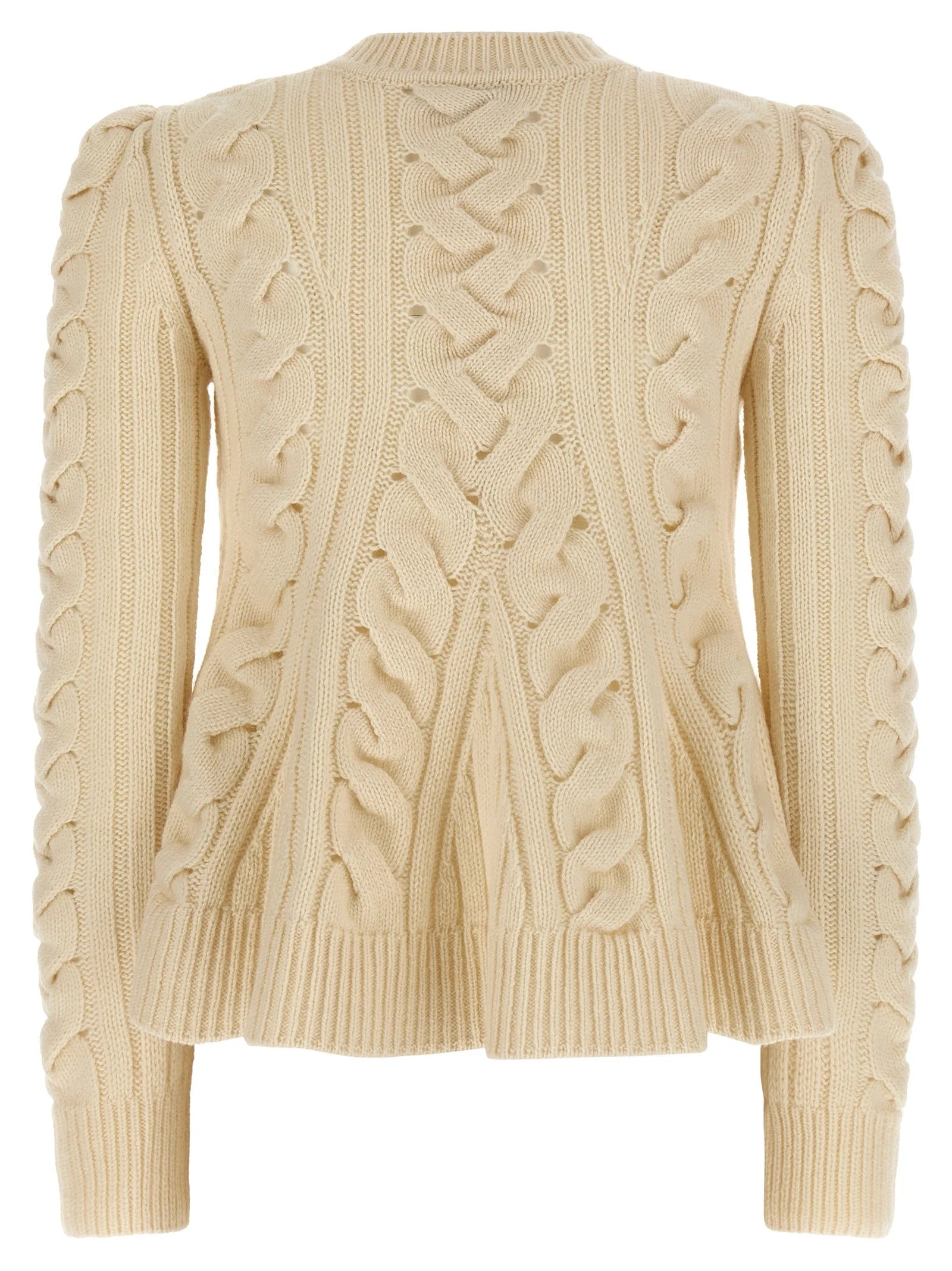 Alexander McQueen Beige Wool Cardigan - S
