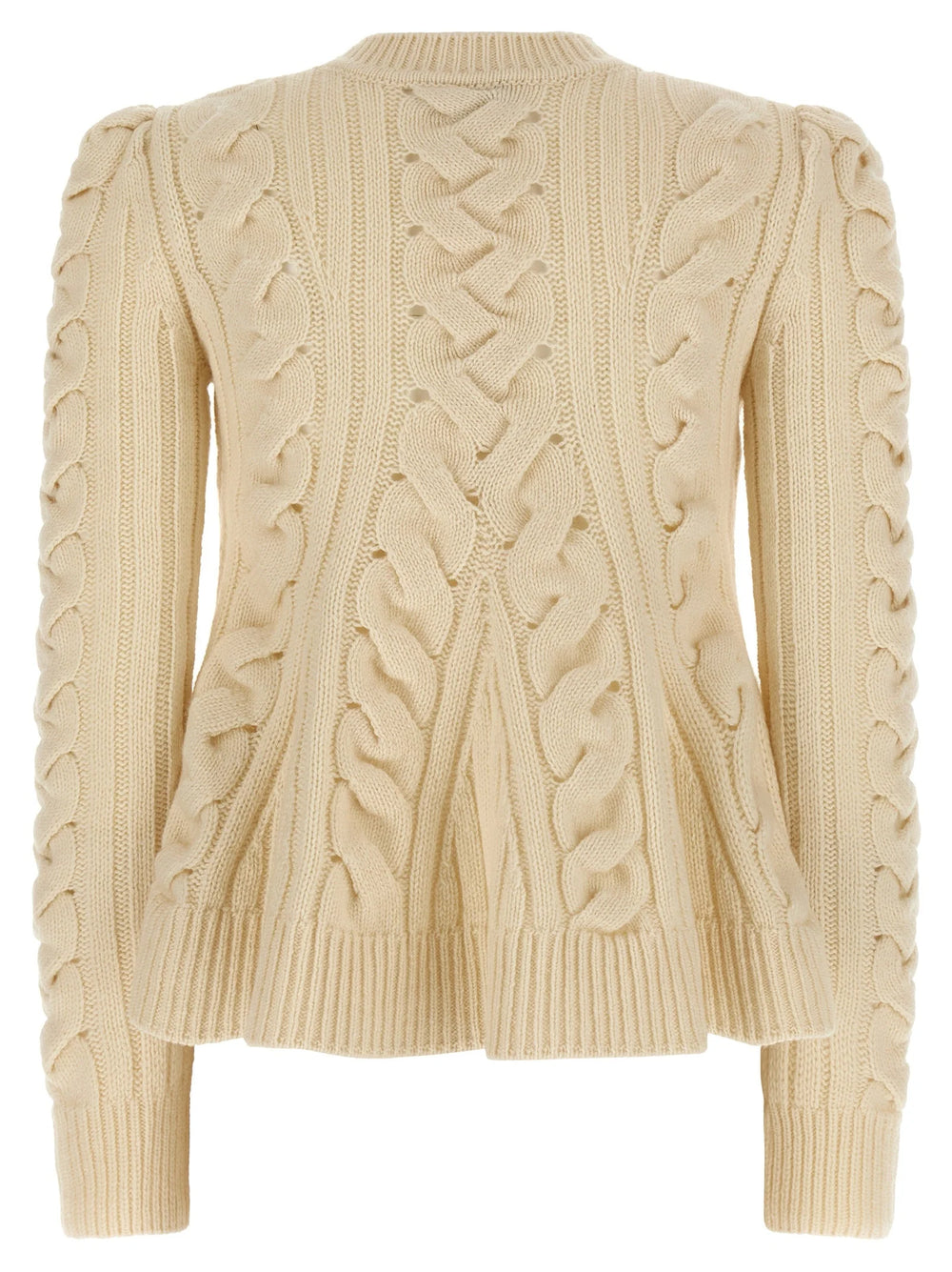 Alexander McQueen Beige Wool Cardigan - S