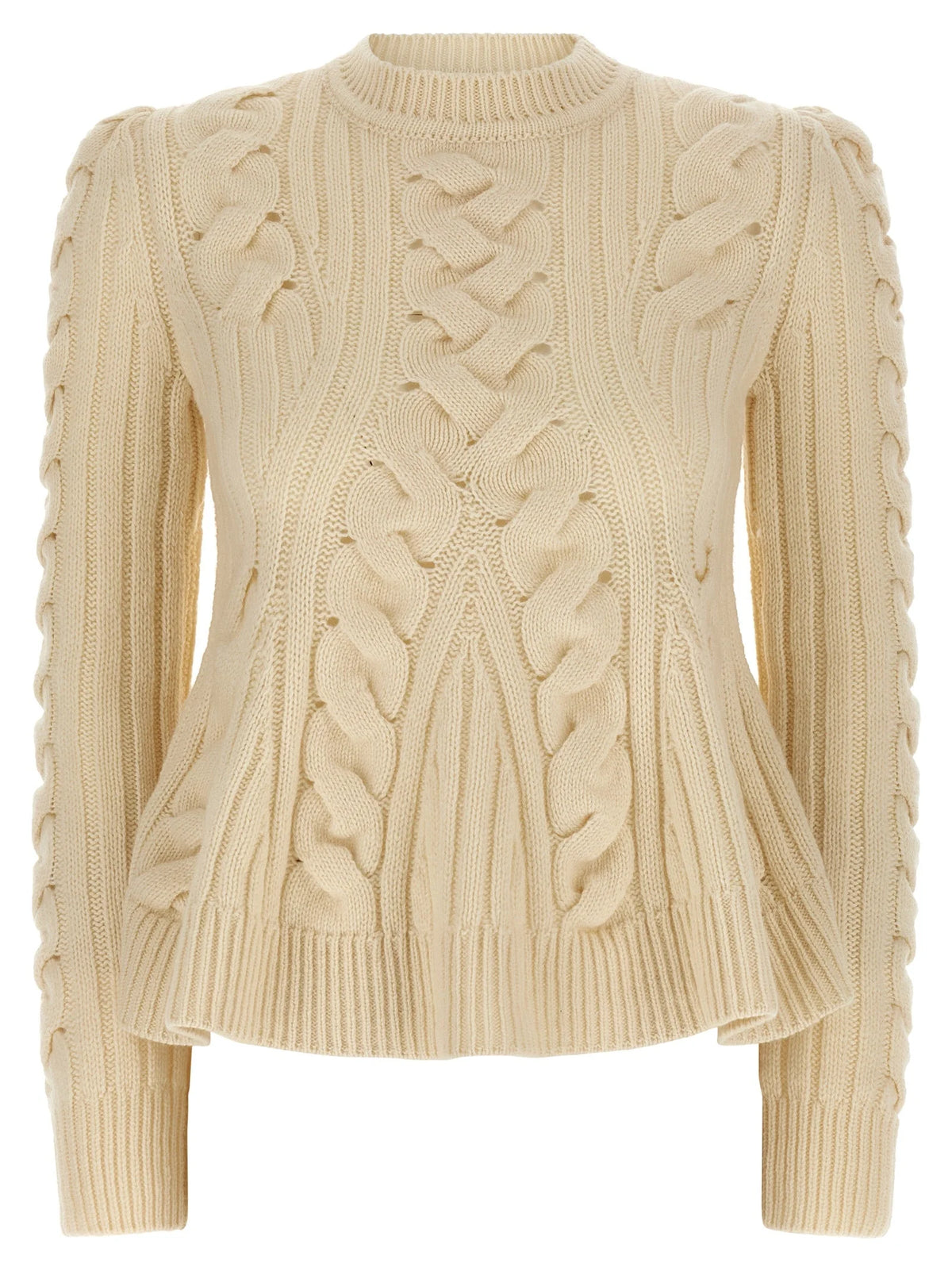 Alexander McQueen Beige Wool Cardigan - S