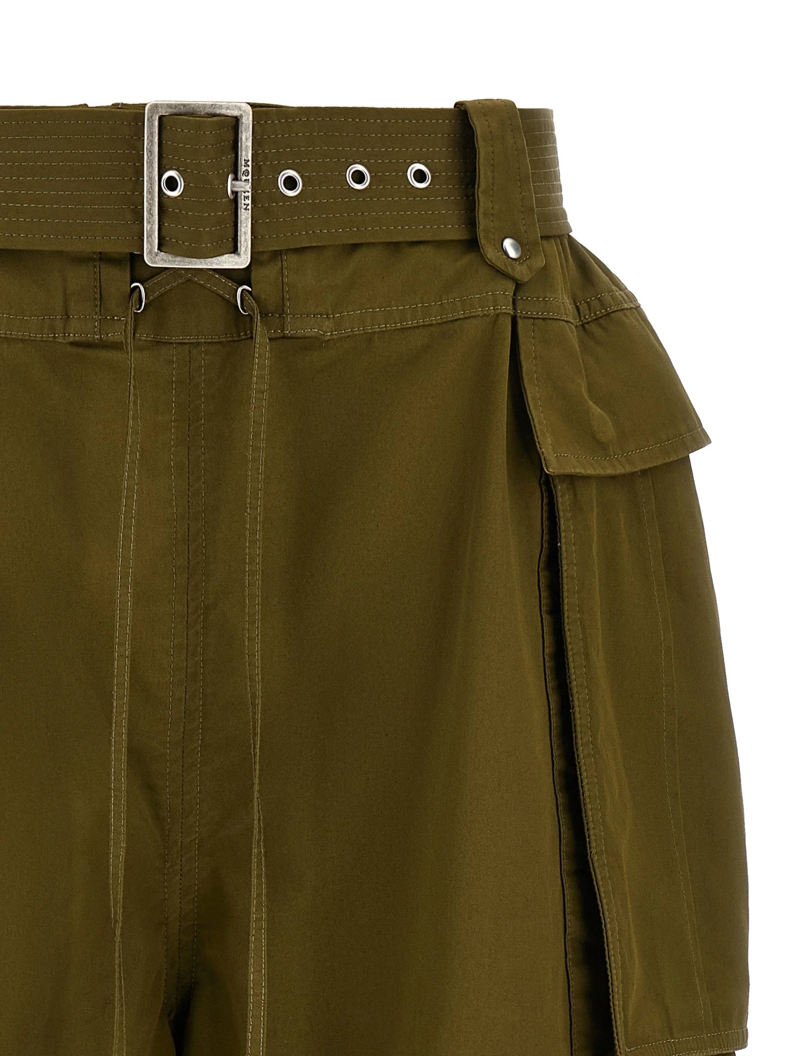Alexander McQueen Bicolor Cotton Bermuda Shorts - IT38