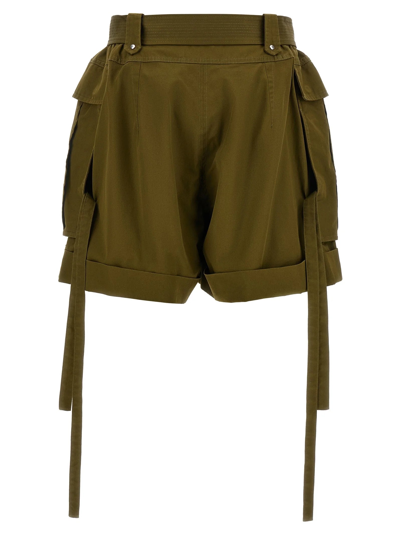 Alexander McQueen Bicolor Cotton Bermuda Shorts - IT38