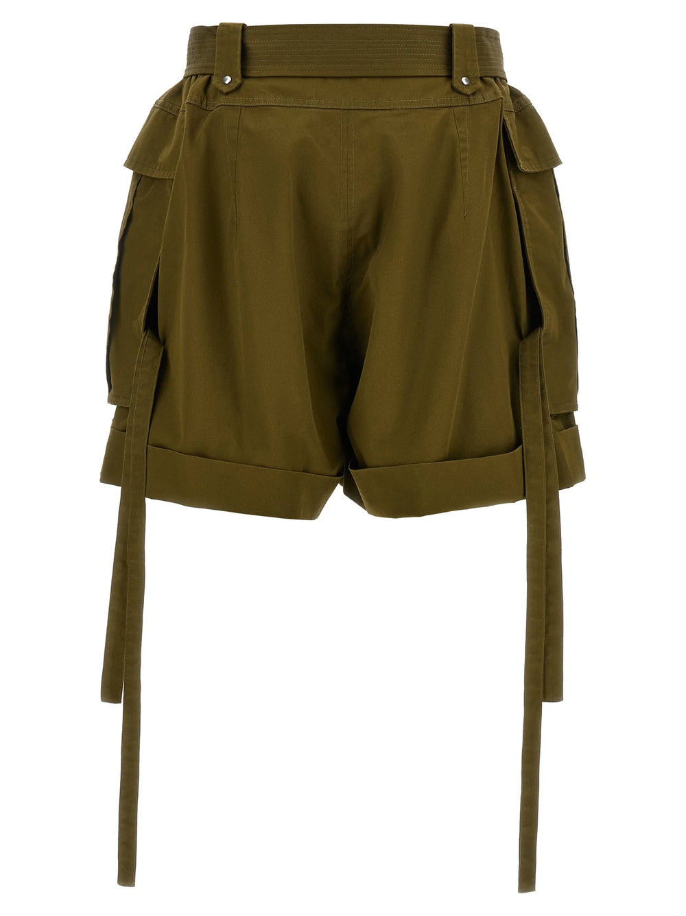 Alexander McQueen Bicolor Cotton Bermuda Shorts - IT38