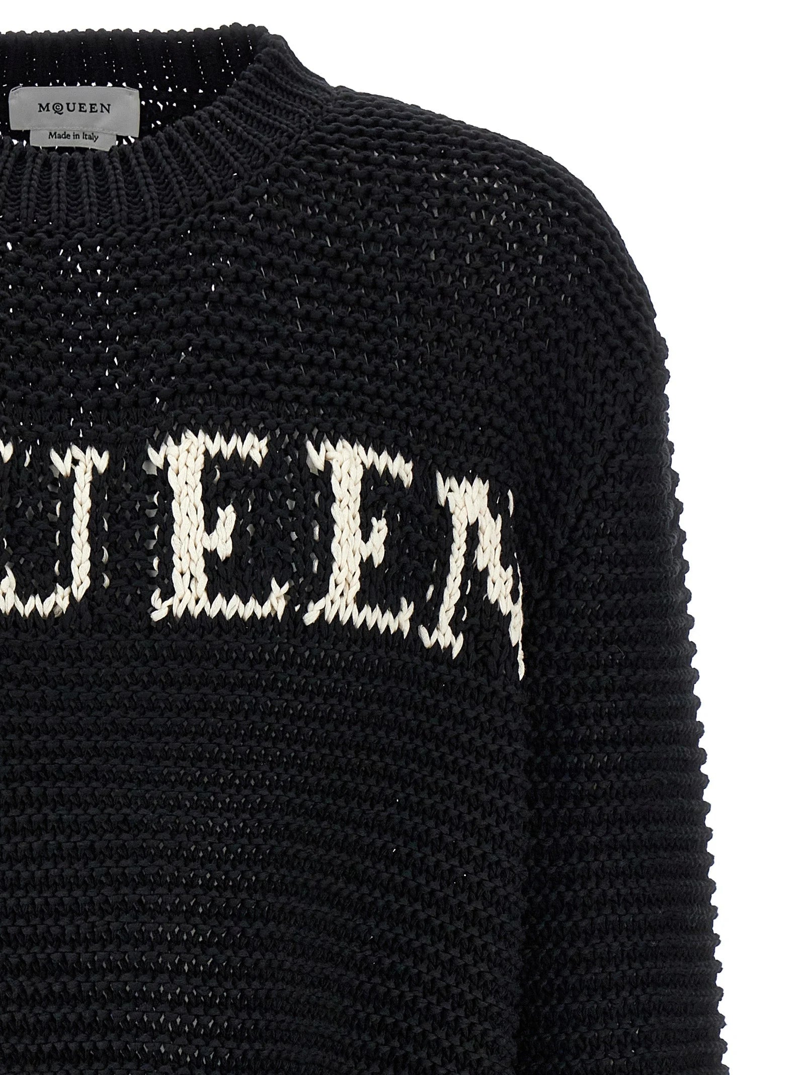 Alexander McQueen Bicolor Cotton Cardigan - L