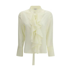 Alexander McQueen Bicolor Silk Shirt - IT40 | M