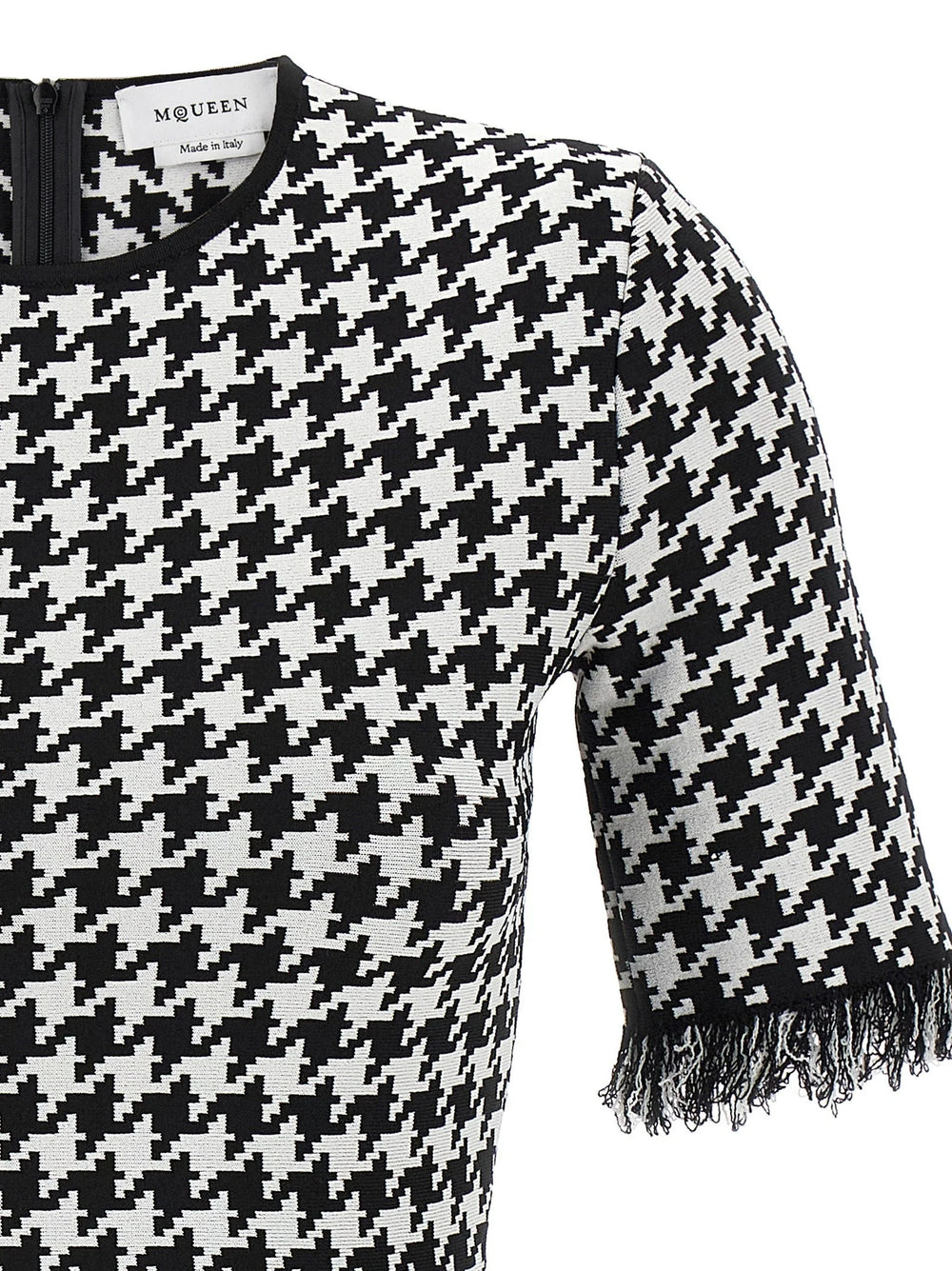 Alexander McQueen Bicolor Viscose Short Dress - S